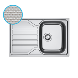 Evier Flash Inox FLL 611-78 Inox-Dekor automatique 780 x 500 mm 464450
