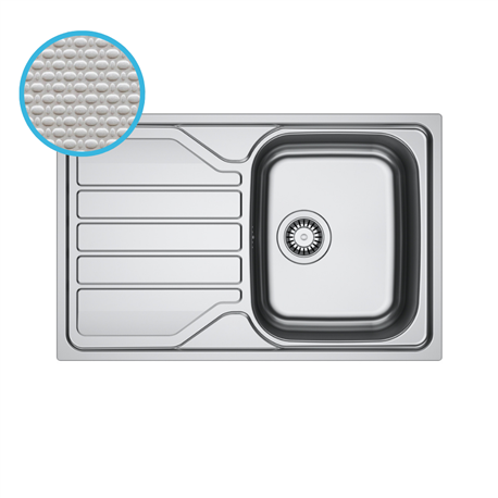 Evier Flash Inox FLL 611-78 Inox-Dekor automatique 780 x 500 mm 464450