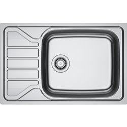Evier Flash Inox FLN 611-XLC Inox Lisse automatique 780 x 500 mm avec grande cuve 464559