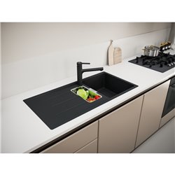 Evier Centro Fragranit CNG 651 Noir mat automatique 121711