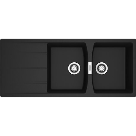 Evier Centro Fragranit CNG 621 Noir mat automatique 121773
