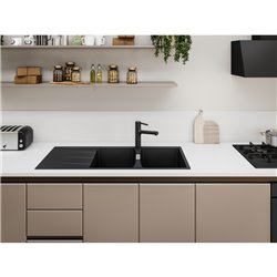 Evier Centro Fragranit CNG 621 Noir mat automatique 121773