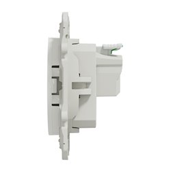 Lot de 40 prises de courant 2P+T Odace S523059P Blanc 