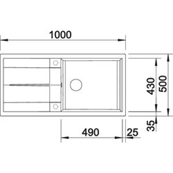 Evier Metra XL 6 S  525932 Manuel Noir