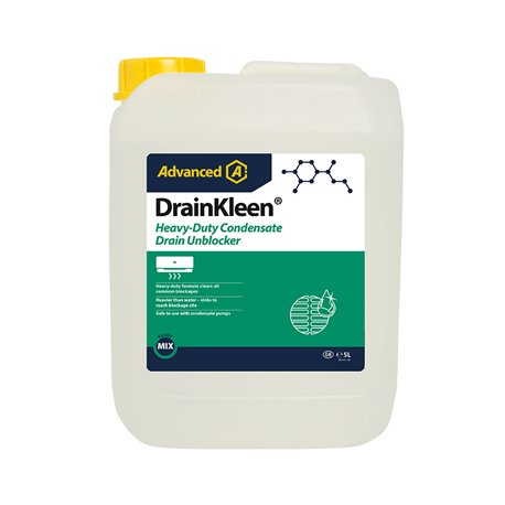 Nettoyant déboucheur DrainKleen pour tuyau d'évacuation de condensat - 5 L
