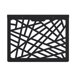 Panneau arrière cache clim Diamante Noir Taille 3XL