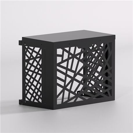 Cache clim extérieur Design Box Diamante Noir Taille S