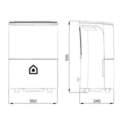Déshumidificateur Deos Net Wifi 21 Litres 