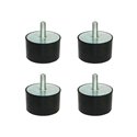 Lot de 4 Supports antivibratile pour PAC 
