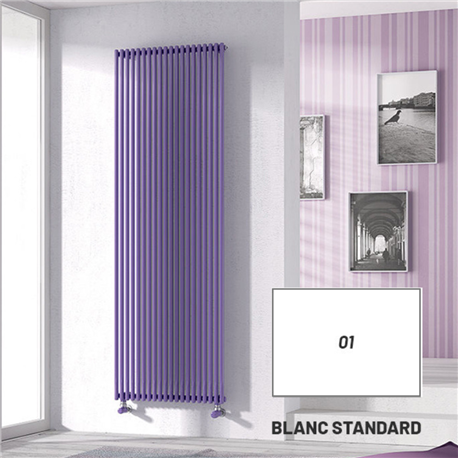 Radiateur eau chaude Arpa23 Vertical 758 Watts, Simple Blanc Standard SI106502401A482A-01-ST-DESTOCK
