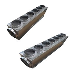 Plénum de soufflage sur mesure 7-9 kWatts, 7 à 8 piquages