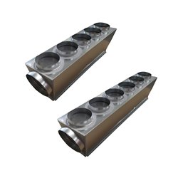 Plénum de soufflage sur mesure 10-13 kWatts, 6 à 7 piquages