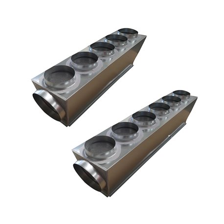 Plénum de soufflage sur mesure 14-18 kWatts, 6 à 7 piquages