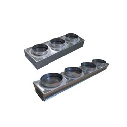 Plénum de soufflage sur mesure 7-9 kWatts, 3 à 4 piquages