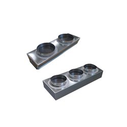 Plénum de soufflage sur mesure 3-6 kWatts, 2 à 3 piquages