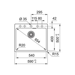 Evier Maris Fragranit+ MRG 610-54 Noir mat 