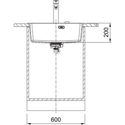 Evier Maris Fragranit+ MRG 610-54 Noir mat 