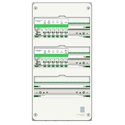 Coffret électrique Resi9 monté câblé R9HPNFC15137P 3 rangées de 13 modules 63 A