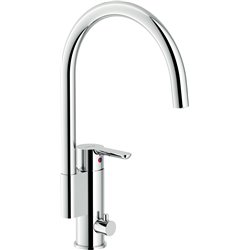 Mitigeur cuisine avec raccord lave-vaisselle ABC AB87133/10CR chromé brillant