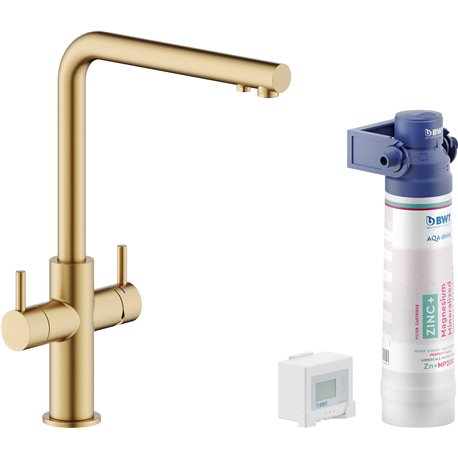 Mitigeur cuisine Sorgente Filtra AQ93823/3VBGTP Ambra brossé PVD