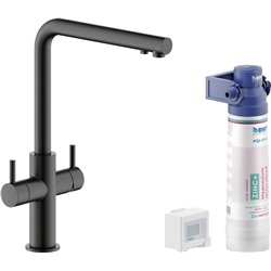 Mitigeur cuisine Sorgente Filtra AQ93823/3VBGUP Graphite brossé PVD