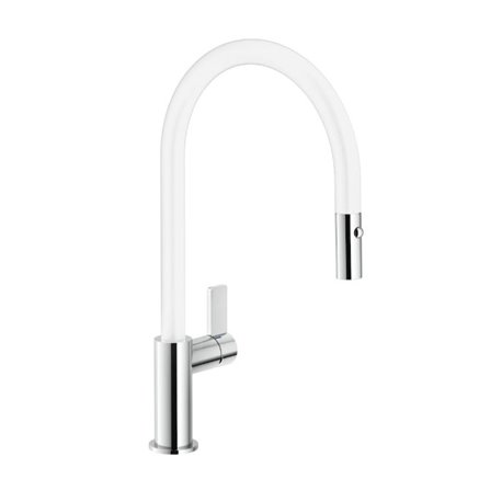 Mitigeur cuisine Flag FL96137WC Chromé brillant et Blanc mat