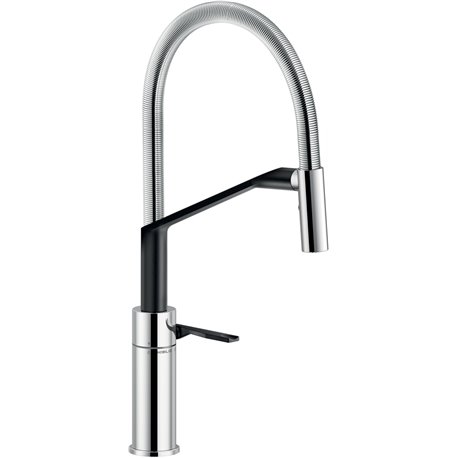 Mitigeur cuisine Héron HR125300CB Chromé brillant et Mora mat