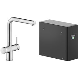 Mitigeur cuisine Sorgente Frizza LV0K117/EFRIX Inox brossé