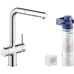 Mitigeur cuisine Sorgente Filtra LV129117/3VBCR Chromé brillant