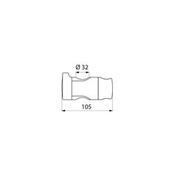 Coulisseau pour douchette 510110NG gris anthracite