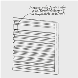 Panneau de douche Rénova Largeur 100 cm Blanc 21751