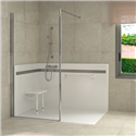 Panneau de douche Rénova Largeur 100 cm Blanc 21751