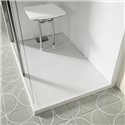 Receveur de douche Belharra 120x90 cm Blanc effet pierre