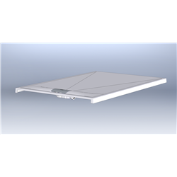 Receveur de douche Belharra 90x90 cm Blanc effet pierre