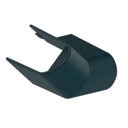Cache d'angle de finition pour barre dappui de douche 135° Onyx II Canard