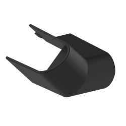 Cache d'angle de finition pour barre dappui de douche 135° Onyx II Noir