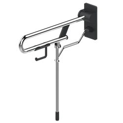 Barre d'appui rabattable avec pied ajustable Rugao noire