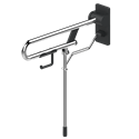Barre d'appui rabattable avec pied ajustable Rugao noire