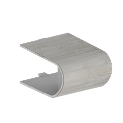 Caches de finition pour barre d'appui de douche Onyx II Bois clair (lot de 2)
