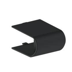 Caches de finition pour barre d'appui de douche Onyx II Noir (lot de 2)