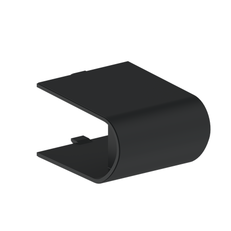 Caches de finition pour barre d'appui de douche Onyx II Noir (lot de 2)