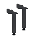 Kit pieds anthracite pour radiateurs Axoo, Beladoo, Calidoo, Chamane et Dook M090002-DESTOCK