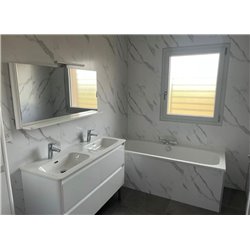Panneau de douche New Style Marbré Blanc 27722STM