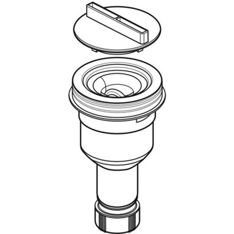 Bonde de douche pour receveur New Anco verticale Ø90 mm