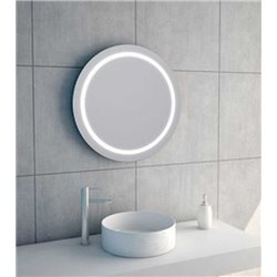 Miroir Ø 80 cm LED anti-buée