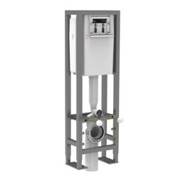 Bâti-support Ancoflash autoportant 110 cm et WC suspendu Ancoeco sans plaque de déclenchement