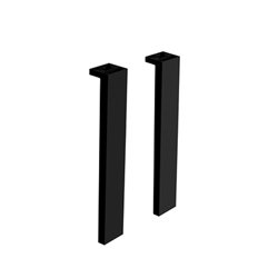 Paire de pieds New Anco 30 cm noir mat