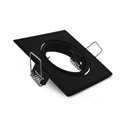 Support de spot carré orientable, noir 83x83 mm  SUPPORT PLAFOND