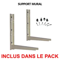 Jeu de supports équerre mural 500 mm 110 kg