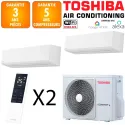 Toshiba Bi-split Shorai RAS-2M18G3AVG-E + RAS-B13G3KVSG-E + RAS-B07G3KVSG-E